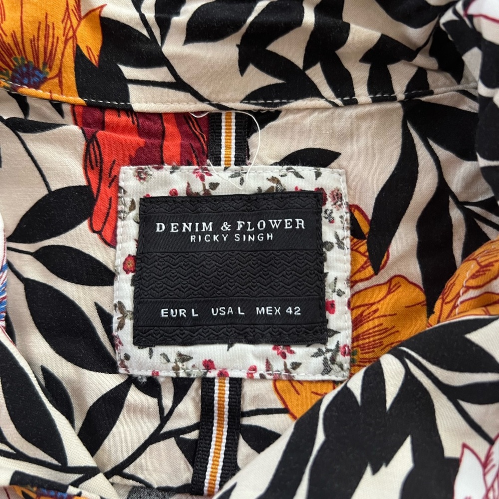 Denim & Flower floral print shirt